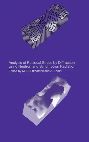 Cover of Analysis of Residual Stress by Diffraction Using Neutron and Synchrotron Radiation