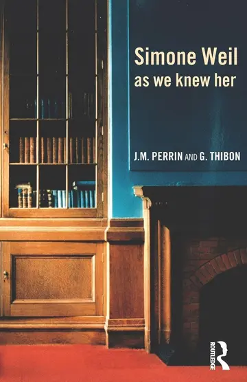 Cover of Simone Weil as We Knew Her