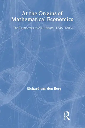Cover of At the Origins of Mathematical Economics