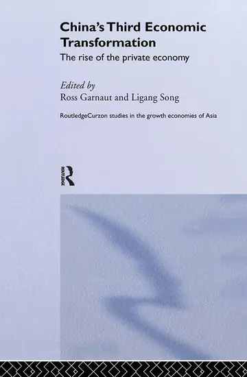 Cover of China's Third Economic Transformation
