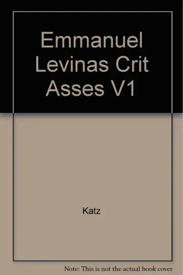 Cover of Emmanuel Levinas Crit Asses V1