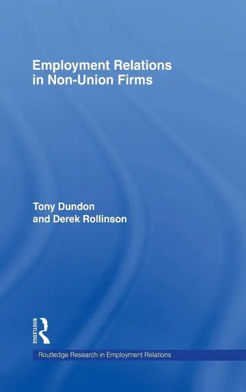 Cover of Employment Relations in Non Union Firms (hb 2004)