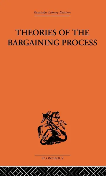 Cover of Theories of the Bargaining Process