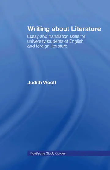 Cover of Writing About Literature