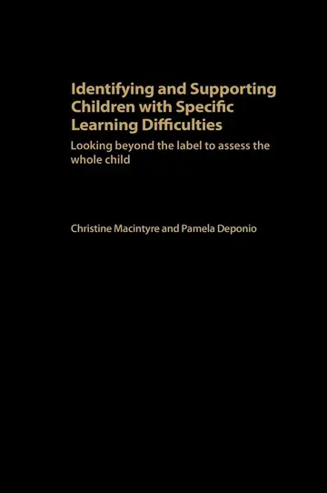 Cover of Identifying and Supporting Children with Specific Learning Difficulties