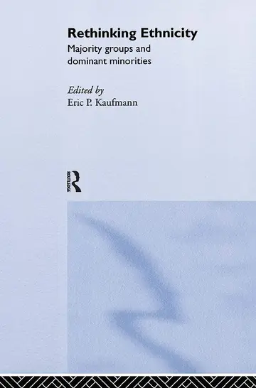 Cover of Rethinking Ethnicity