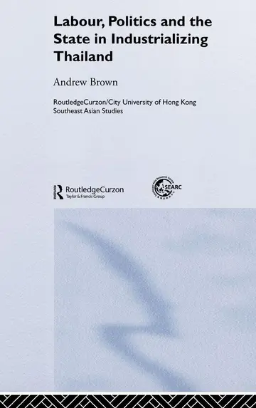 Cover of Labour, Politics and the State in Industrialising Thailand