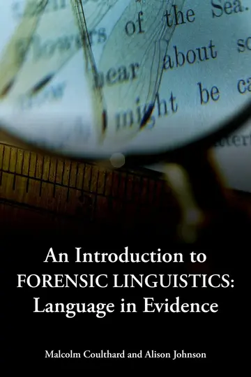Cover of An Introducing Forensic Linguistics