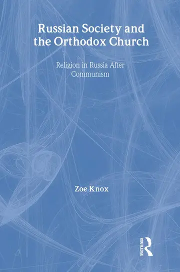 Cover of Russian Society and the Orthodox Church