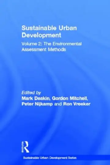 Cover of Sustainable Urban Development The Environmental Assessment Methods