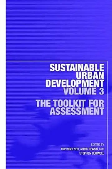 Cover of Sustainable Urban Development :The Toolkit for Assessment