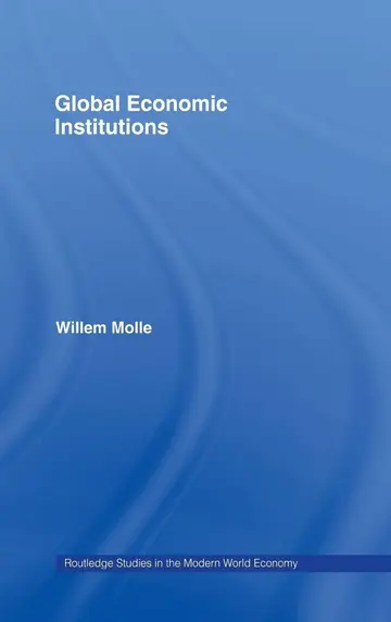 Cover of Global Economic Institutions