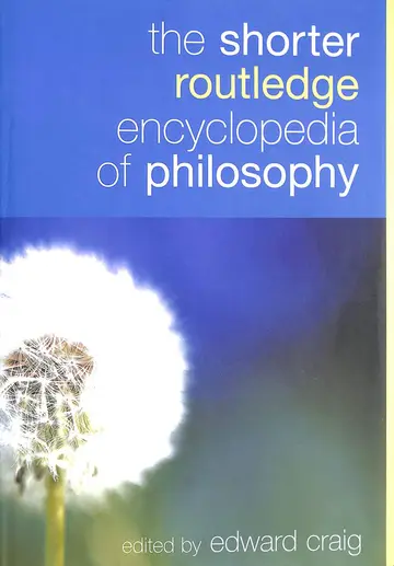 Cover of The Shorter Routledge Encyclopedia of Philosophy