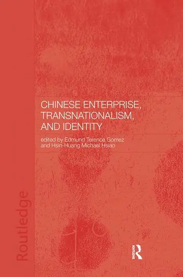 Cover of Chinese Enterprise, Transnationalism and Identity