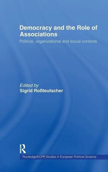Cover of Democracy and the Role of Associations