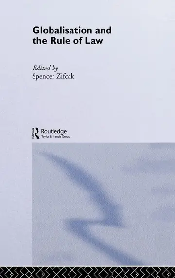 Cover of Globalisation and the Rule of Law