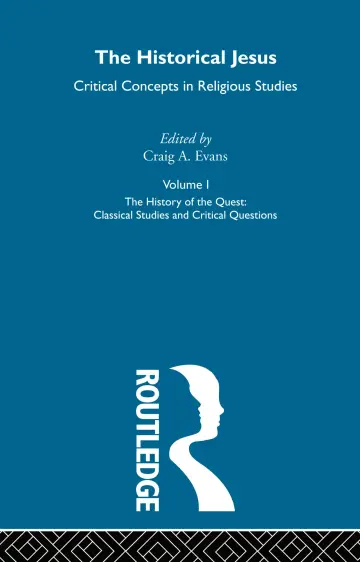Cover of Historical Jesus, Volume 1