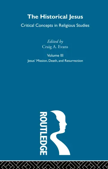 Cover of Historical Jesus, Volume 3