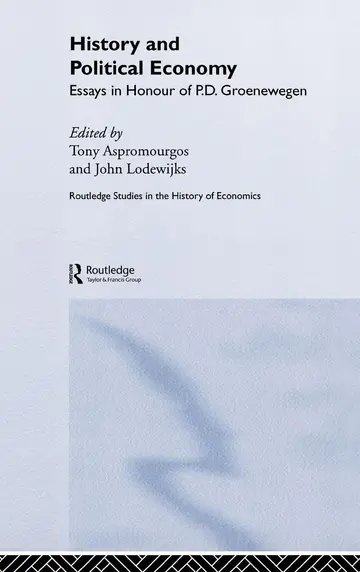 Cover of History and Political Economy