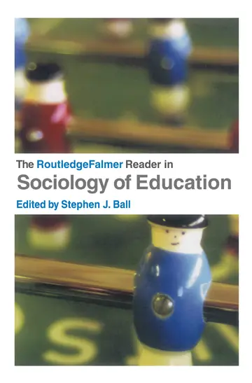 Cover of Routledge Falmer Reader in Sociology of Education