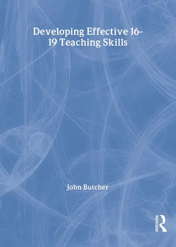 Cover of Developing Effective 16-19 Teaching Skills