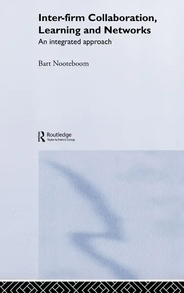 Cover of Inter-Firm Collaboration, Learning and Networks