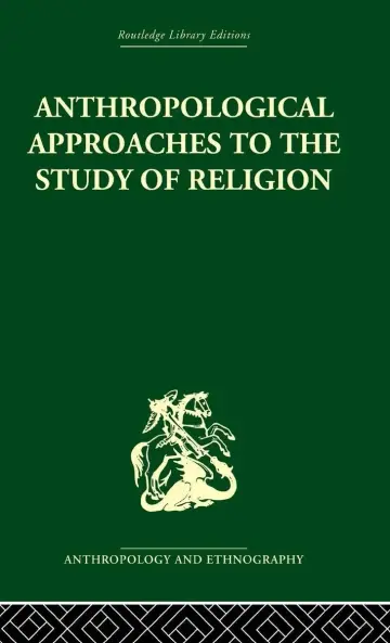 Cover of Anthropological Approaches to the Study of Religion