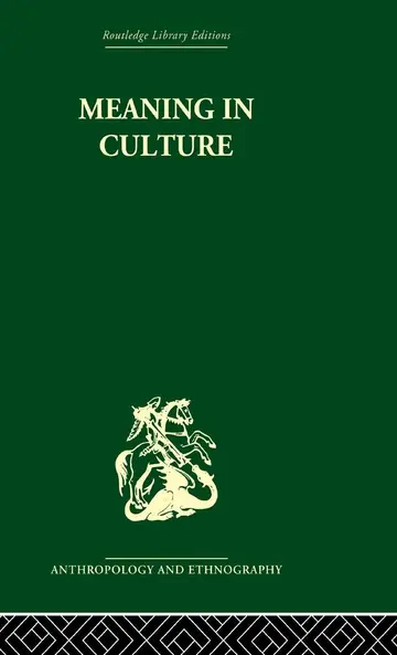 Cover of Meaning in Culture
