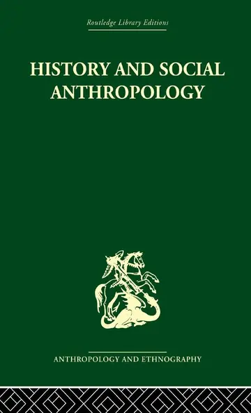 Cover of History and Social Anthropology