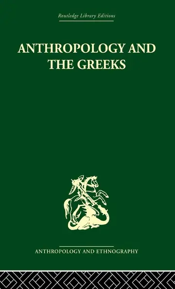 Cover of Anthropology and the Greeks