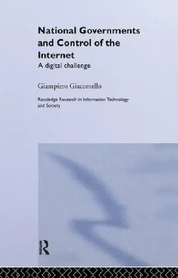 Cover of National Governments and Control of the Internet