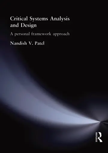 Cover of Critical Systems Analysis and Design