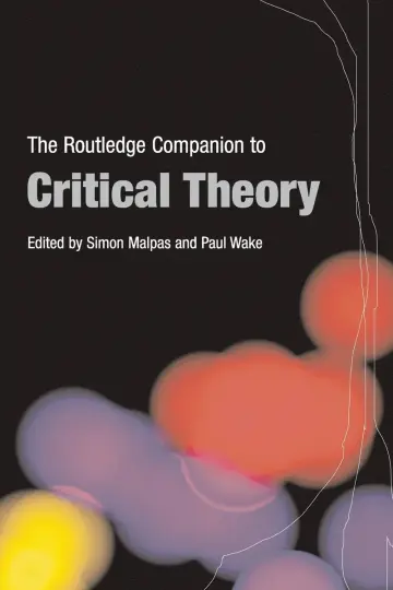 Cover of The Routledge Companion to Critical Theory
