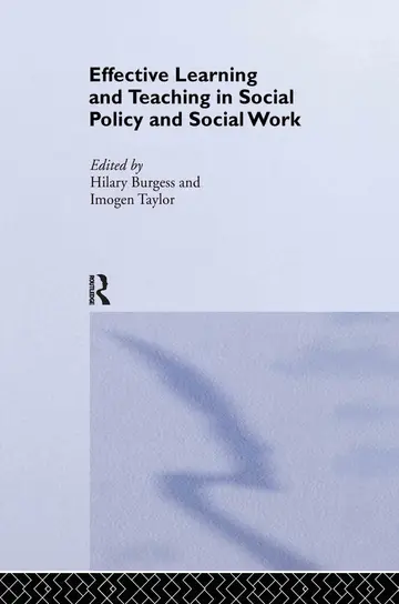 Cover of Effective Learning and Teaching in Social Policy and Social Work