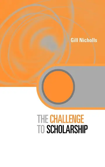 Cover of The Challenge to Scholarship