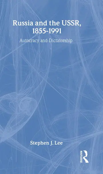 Cover of Russia and the USSR 1855-1991