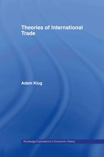 Cover of Theories of International Trade