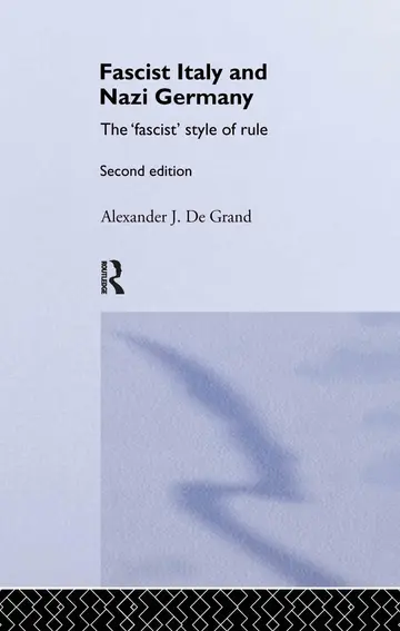 Cover of Fascist Italy and Nazi Germany