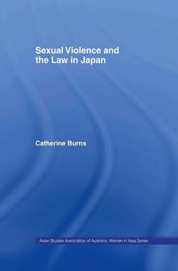 Cover of Sexual Violence and the Law in Japan