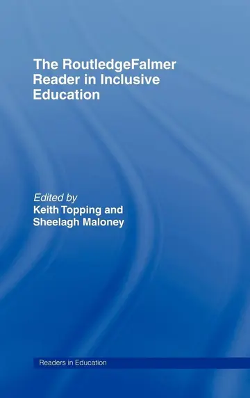 Cover of The Routledgefalmer Reader in Inclusive Education