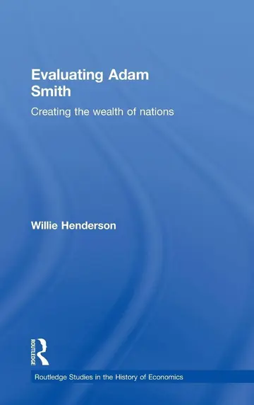 Cover of Evaluating Adam Smith