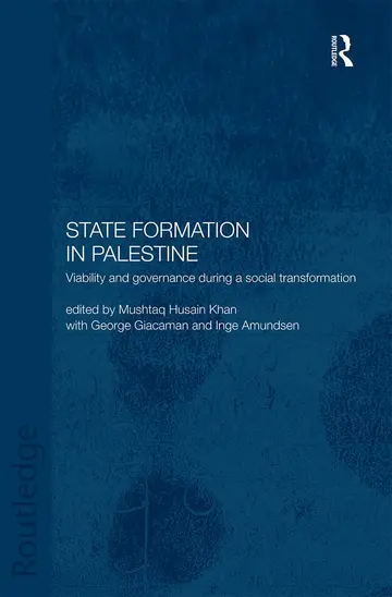 Cover of State Formation in Palestine