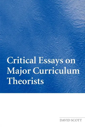 Cover of Critical Essays on Major Curriculum Theorists