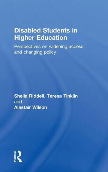 Cover of Disabled Students in Higher Education