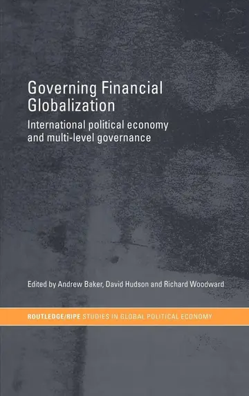 Cover of Governing Financial Globalisation