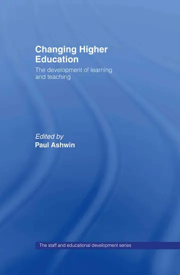 Cover of Changing Higher Education