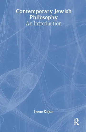Cover of Contemporary Jewish Philosophy