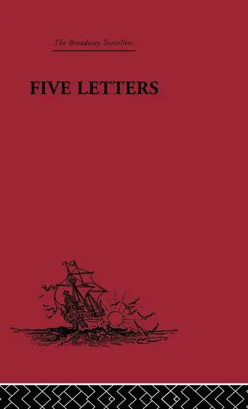 Cover of Five Letters 1519-1526