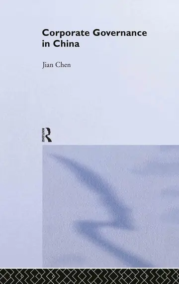 Cover of Corporate Governance in China