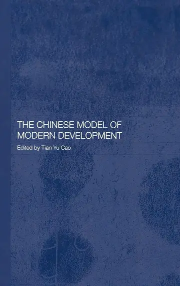 Cover of The Chinese Model of Modern Development